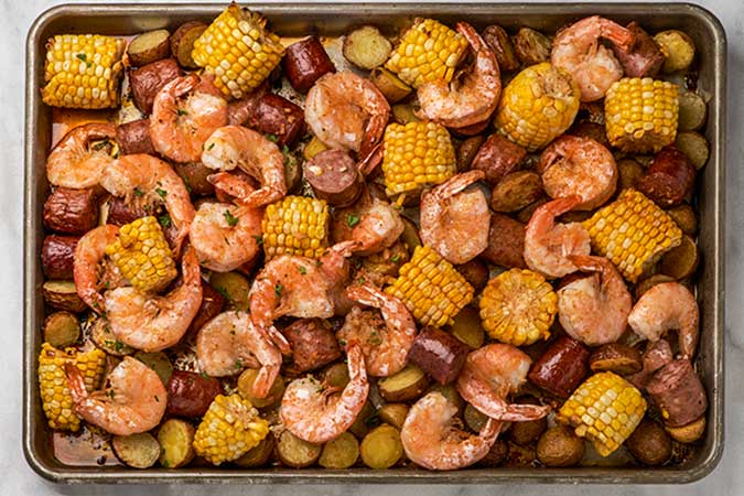 Sheet Pan Shrimp Boil