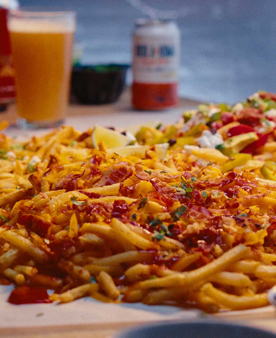 Loaded Cheese Fry Table